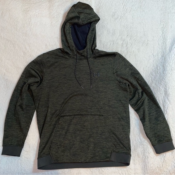 Under Armour Hoodie Mens Large Dark green excellent condition - Picture 1 of 9